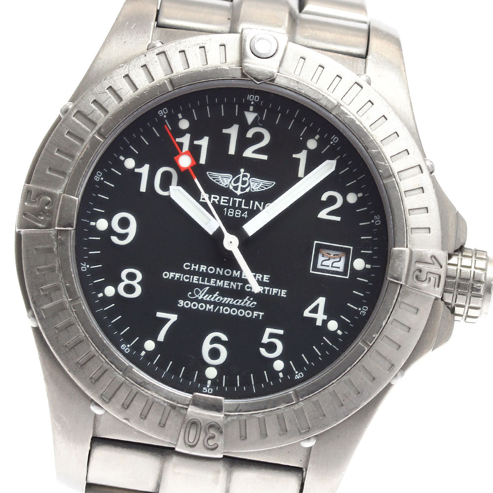 BREITLING Avenger Seawolf E17370 Date black Dial Automatic Men's Watch_897142