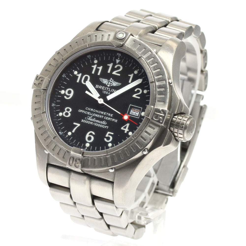 BREITLING Avenger Seawolf E17370 Date black Dial Automatic Men's Watch_897142