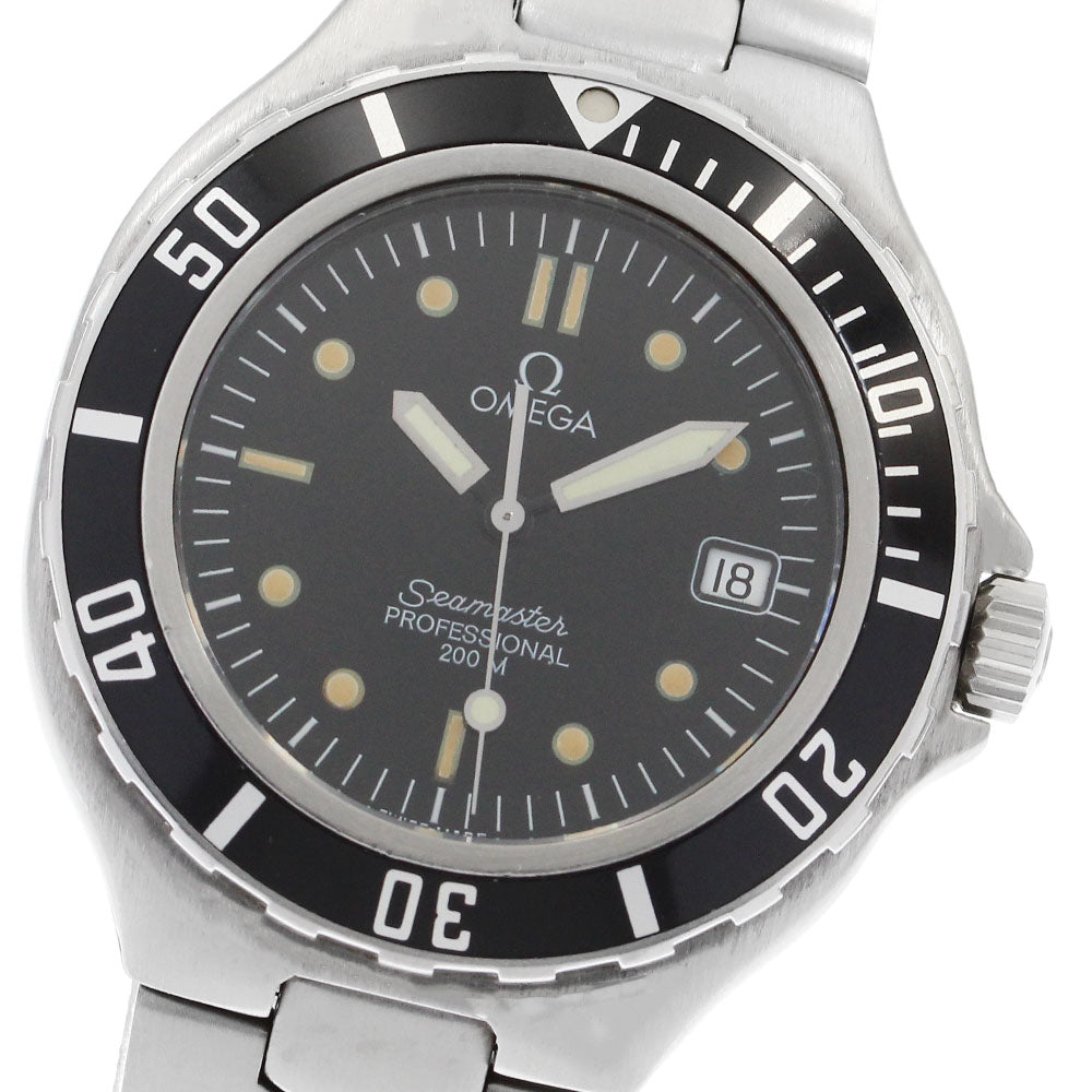 OMEGA Seamaster200 Date Black Dial Quartz Men's Watch_897145