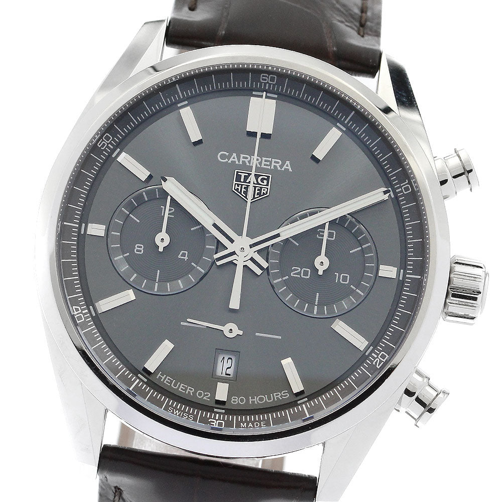 TAG HEUER Carrera CBN2012-0 Caliber Heuer 02 Chronograph gray Dial Automatic Men's Watch_897152