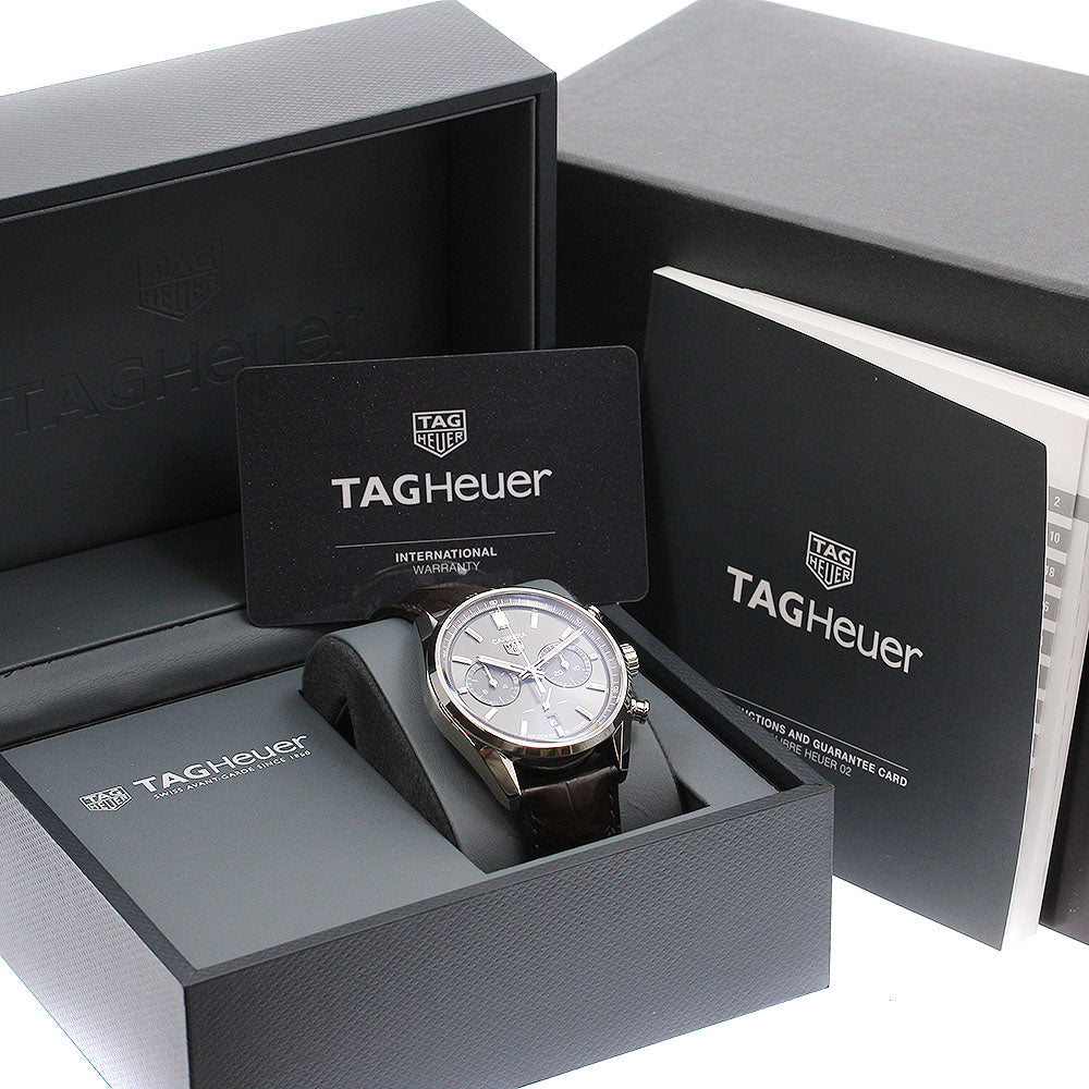 TAG HEUER Carrera CBN2012-0 Caliber Heuer 02 Chronograph gray Dial Automatic Men's Watch_897152