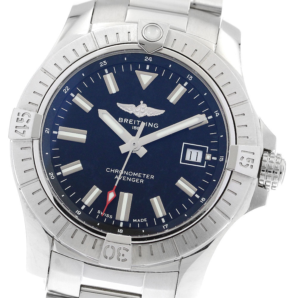 BREITLING Avenger Automatic 43 A17318 Date black Dial Automatic Men's_897161