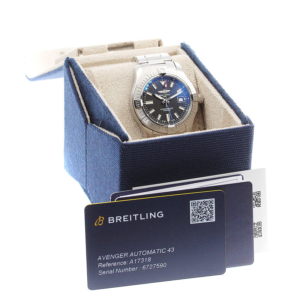 BREITLING Avenger Automatic 43 A17318 Date black Dial Automatic Men's_897161