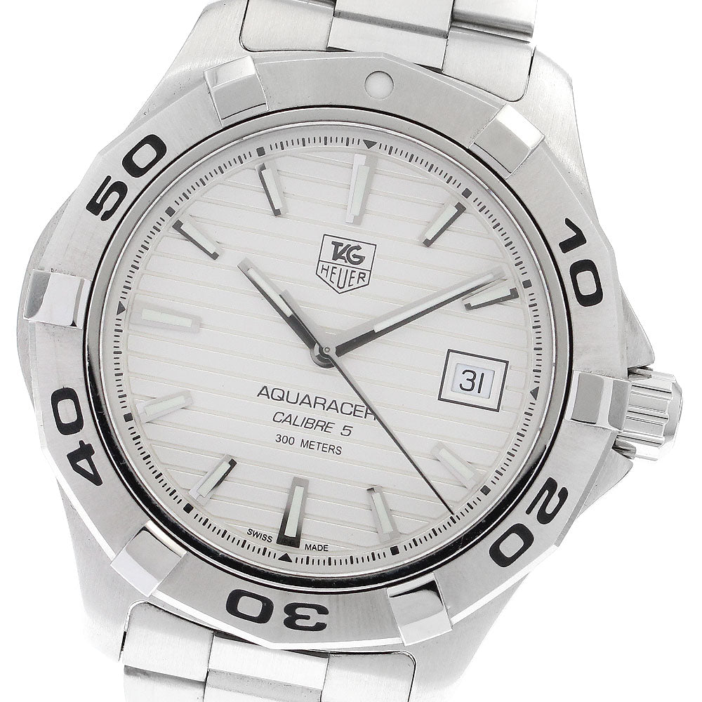 TAG HEUER Aqua racer WAP2011.BA0830 Date Silver Dial Automatic Men's_897176