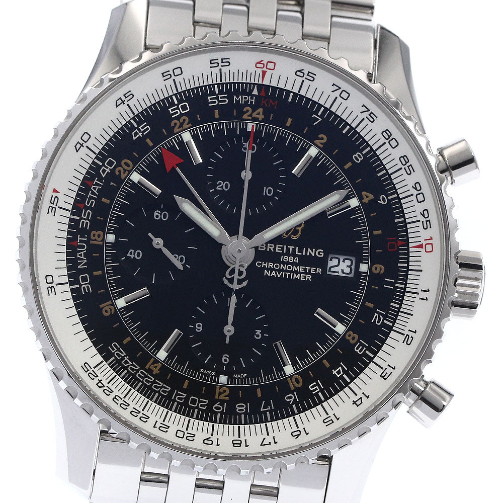 BREITLING Navitimer World A24322 Chronograph GMT Automatic Men's Watch_897180