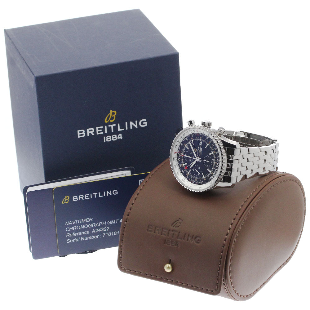 BREITLING Navitimer World A24322 Chronograph GMT Automatic Men's Watch_897180