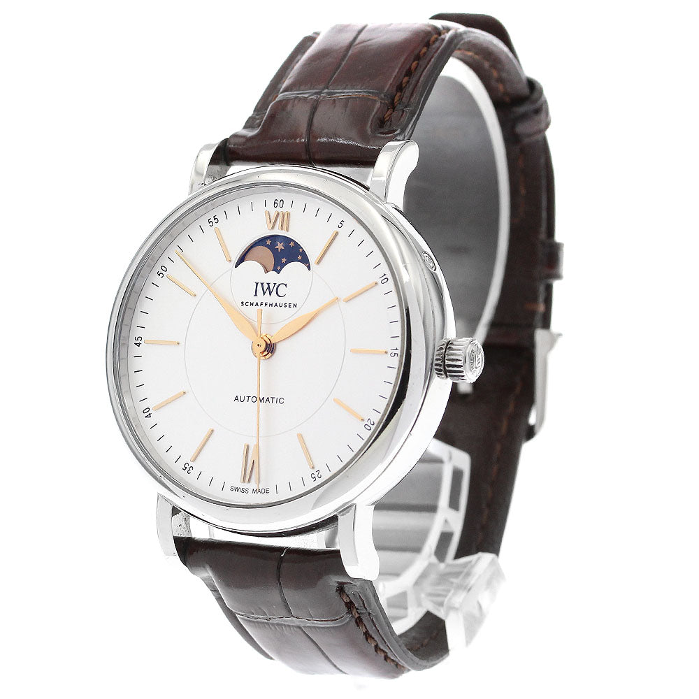 IWC SCHAFFHAUSEN Portofino IW459401 Moon phase Silver Dial Automatic Men's Watch_897183