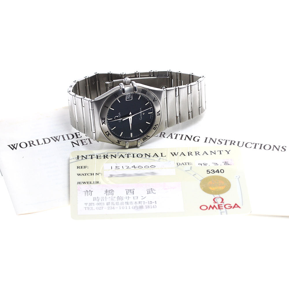 OMEGA Constellation 1512.40 Date gray Dial Quartz Men's Watch_897200