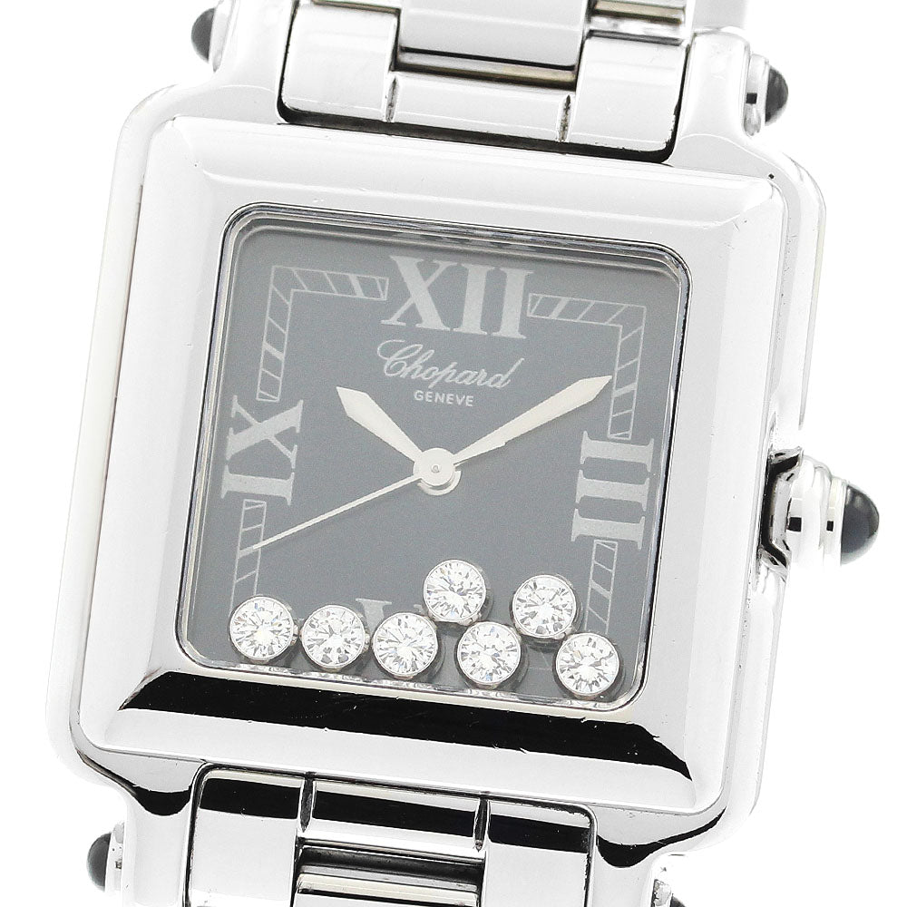Chopard Happy sports 27/8349-23 7P diamond Navy Dial Quartz Ladies Watch_897216