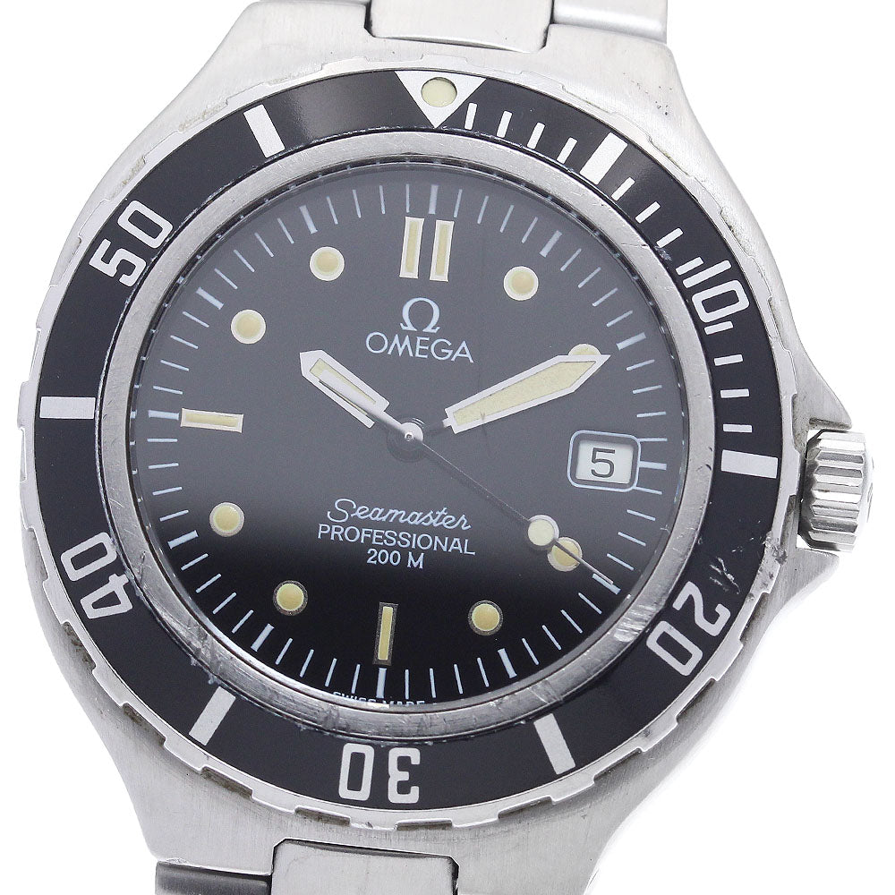 OMEGA Seamaster200 Date black Dial Quartz Men's Watch_897229