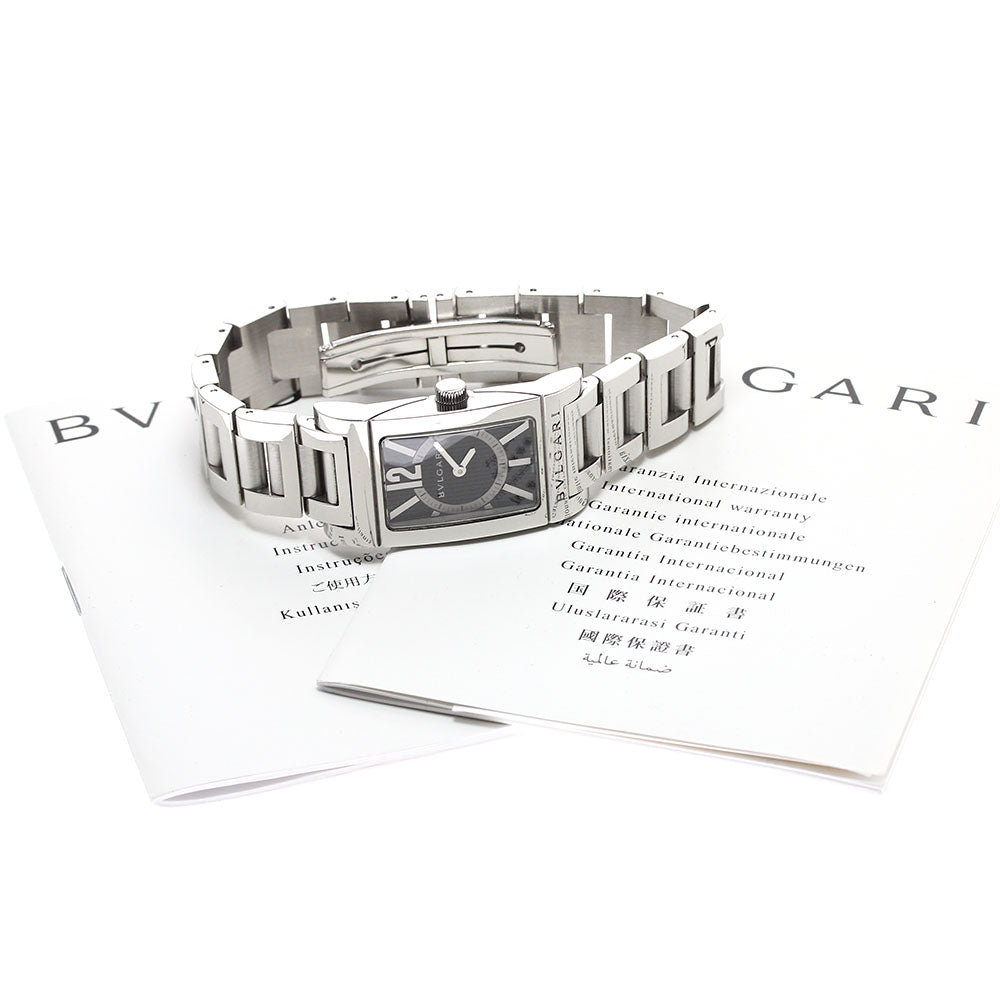 BVLGARI Rettangolo RT39S black Dial Quartz Ladies Watch_897236