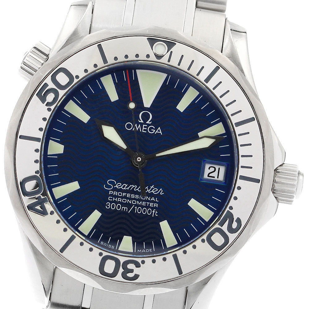 OMEGA Seamaster300 2253.80 Date blue Dial Automatic Boy's Watch_897253