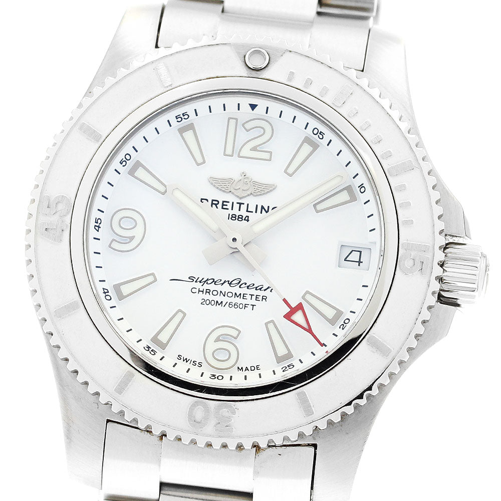 BREITLING Superocean 36 A17316 Date white Dial Automatic Boy's Watch_897266