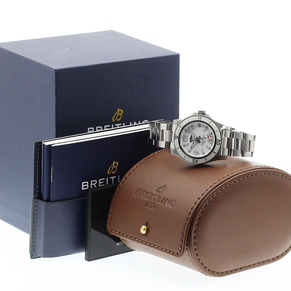 BREITLING Superocean 36 A17316 Date white Dial Automatic Boy's Watch_897266