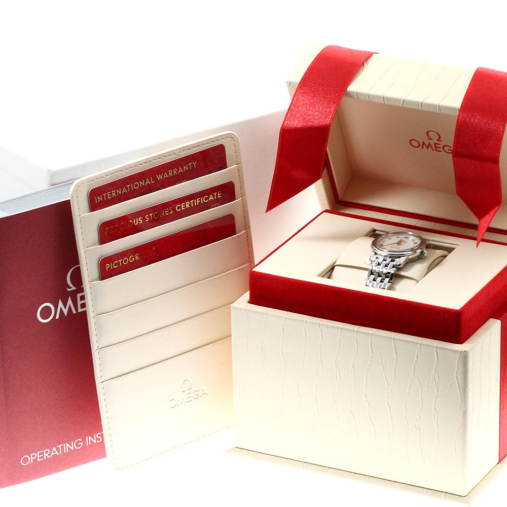 OMEGA De Ville Prestige 424.10.27.60.55.001 6P diamond White shell Dial Quartz Ladies Watch_897269