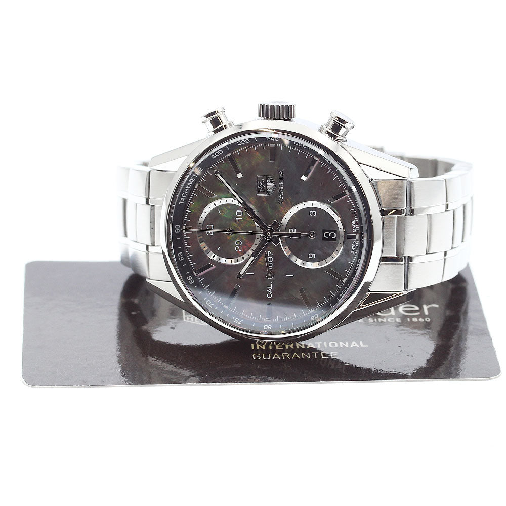 TAG HEUER Carrera CAR211D.BA0724 Chronograph Black shell Dial Automatic Men's Watch_897273