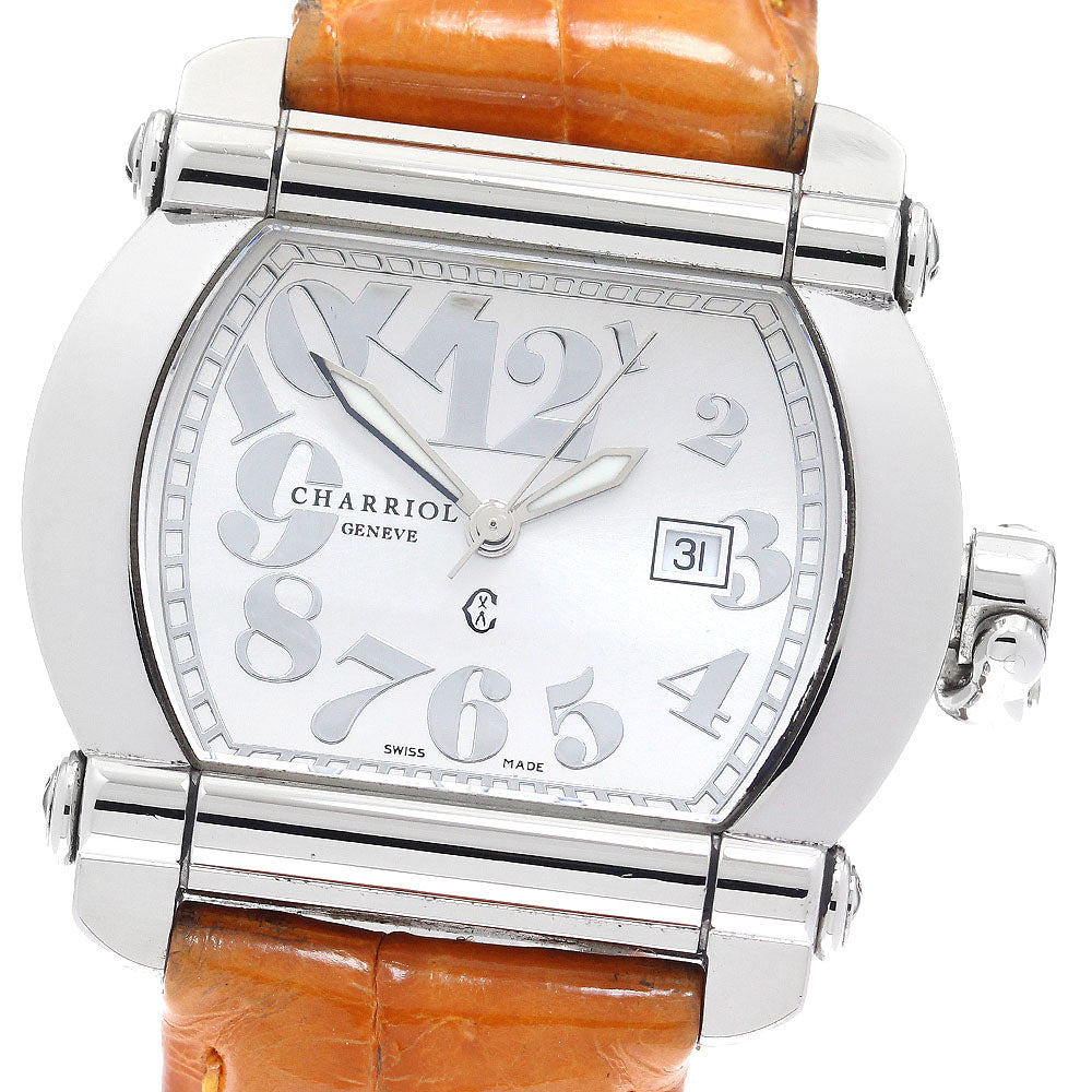 PHILIPPE CHARRIOL actor CCHTL Date Silver Dial Quartz Ladies Watch_897286