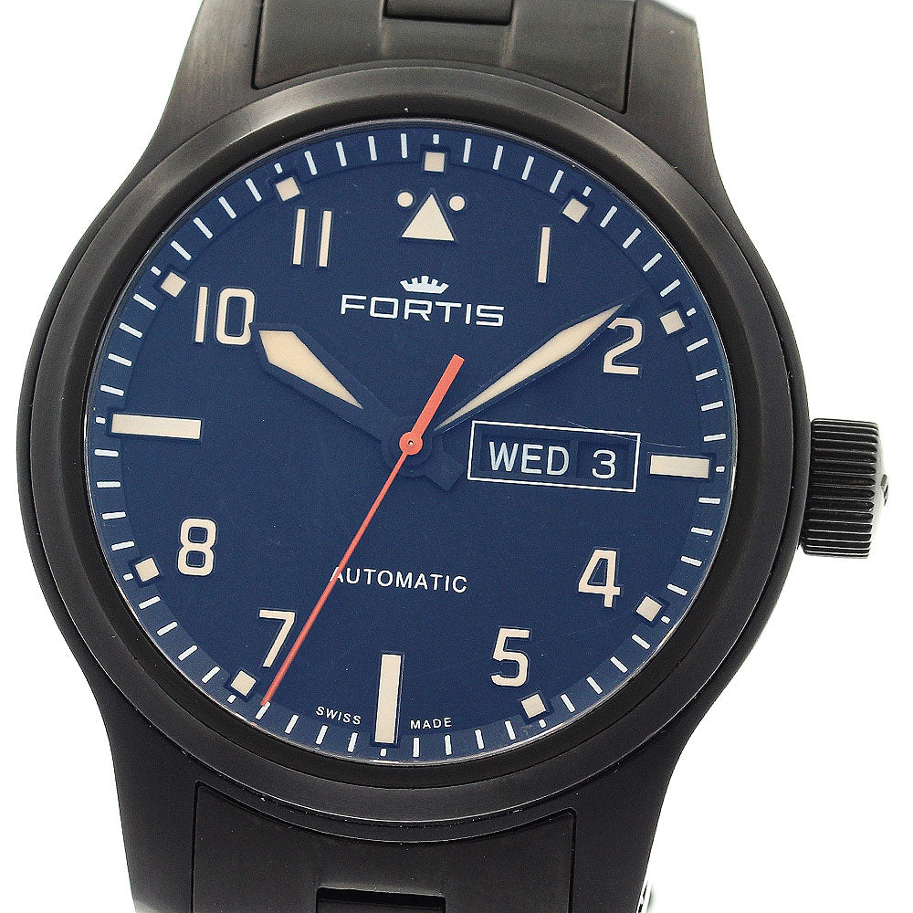 FORTIS Freeger 655.18.158 Day date black Dial Automatic Men's Watch_897296