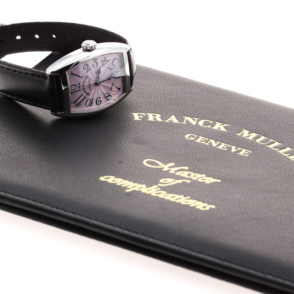 FRANCK MULLER Tonneau Curvex 1750S6D pink Dial Quartz Ladies Watch_897320