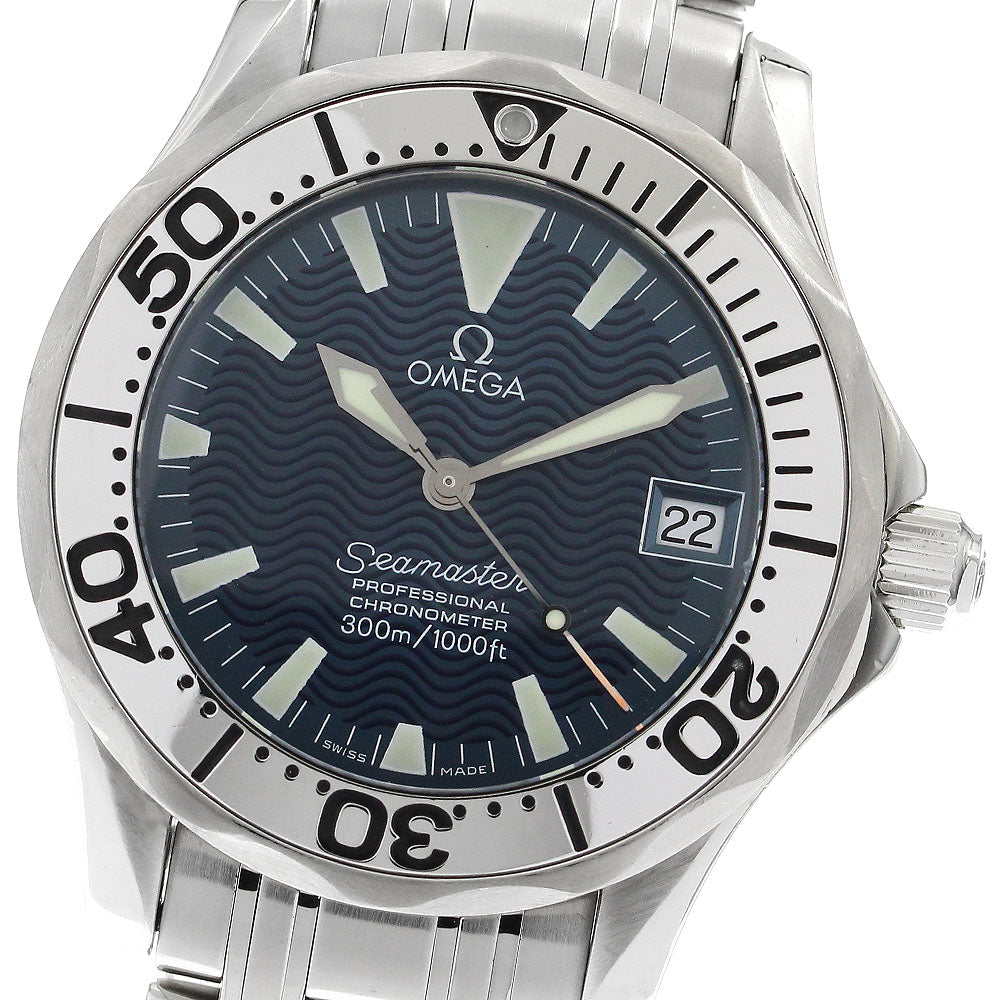 OMEGA Seamaster300 Jack Mayol 2554.80 Date blue Dial Automatic Boy's_897328