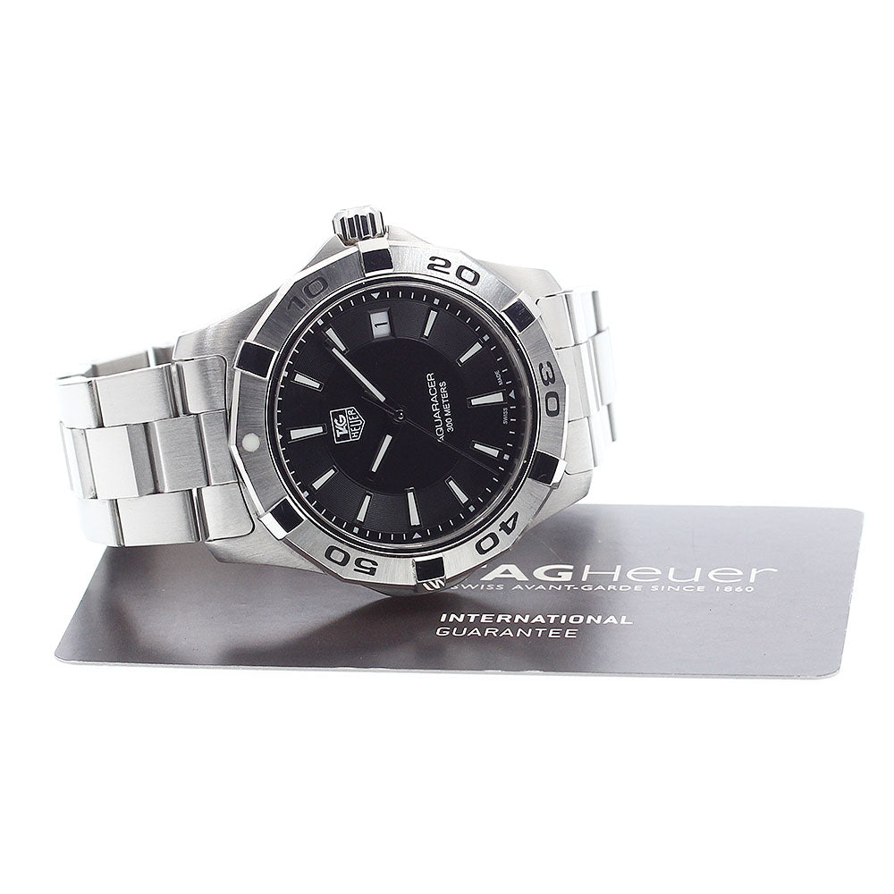 TAG HEUER Aqua racer WAP1110 Date black Dial Quartz Men's Watch_897344