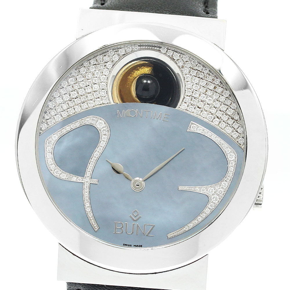 BUNZ Moontime 3 Silver / shell Dial Automatic Men's Watch_897346