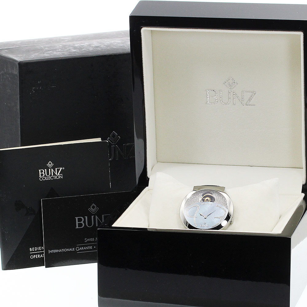 BUNZ Moontime 3 Silver / shell Dial Automatic Men's Watch_897346