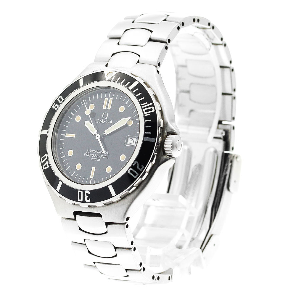 OMEGA Seamaster200 Date black Dial Quartz Men's Watch_897356
