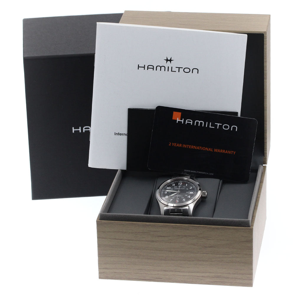 HAMILTON Khaki field H704551 Date black Dial Automatic Men's Watch_897358
