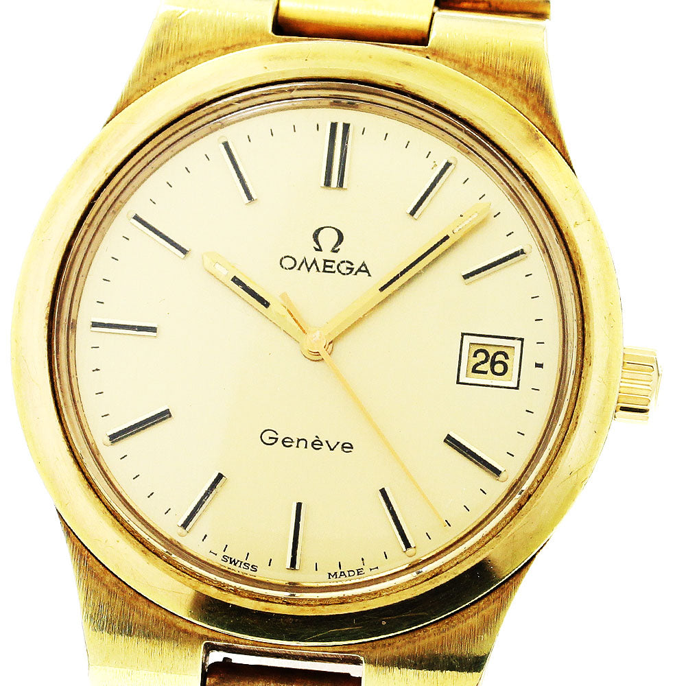 OMEGA Geneve 136.0103/336.0803 Date Cal.1030 Hand Winding Men's Watch_897359