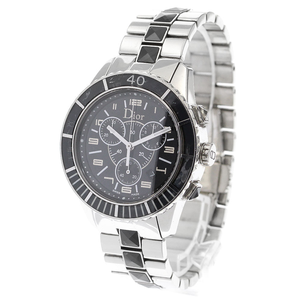 Dior crystal CD114317 Chronograph Date black Dial Quartz Men's Watch_897362