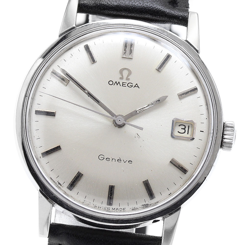 OMEGA Geneve 136.011 Date Cal.613 Silver Dial Hand Winding Men's Watch_897367