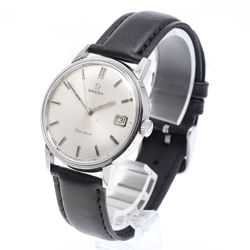 OMEGA Geneve 136.011 Date Cal.613 Silver Dial Hand Winding Men's Watch_897367