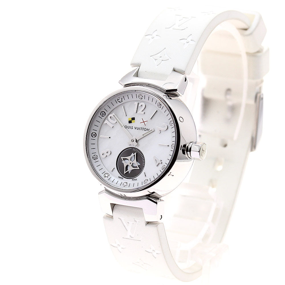 LOUIS VUITTON Tambour Lovely Cup Q12M0 12P diamond White shell Dial Quartz Ladies Watch_897400