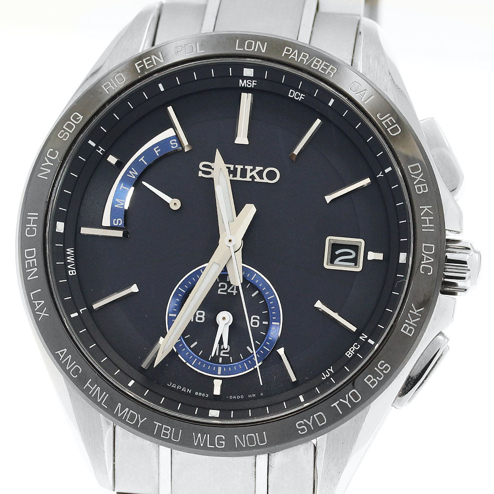 SEIKO Brights SAGA235/8B63-0AB0 Day date Solar Powered Radio Men's Watch_897419