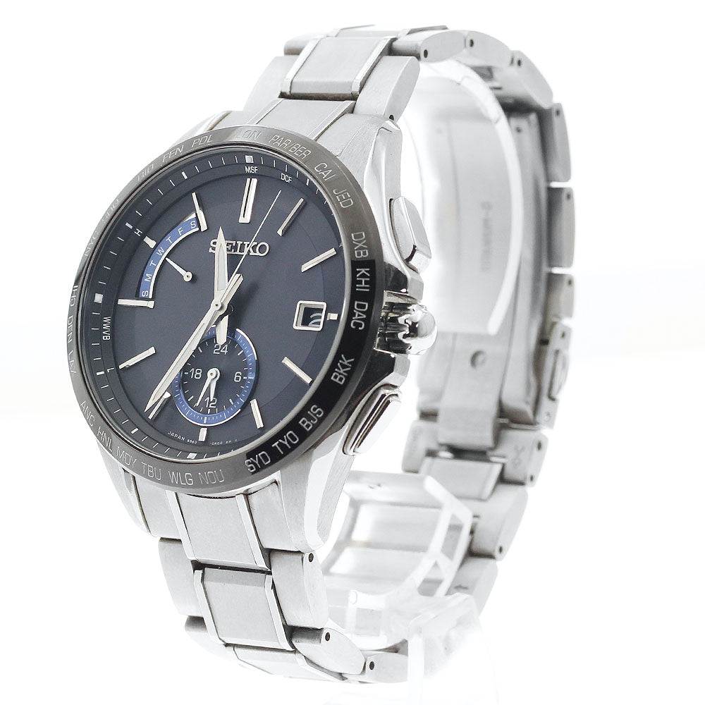 SEIKO Brights SAGA235/8B63-0AB0 Day date Solar Powered Radio Men's Watch_897419