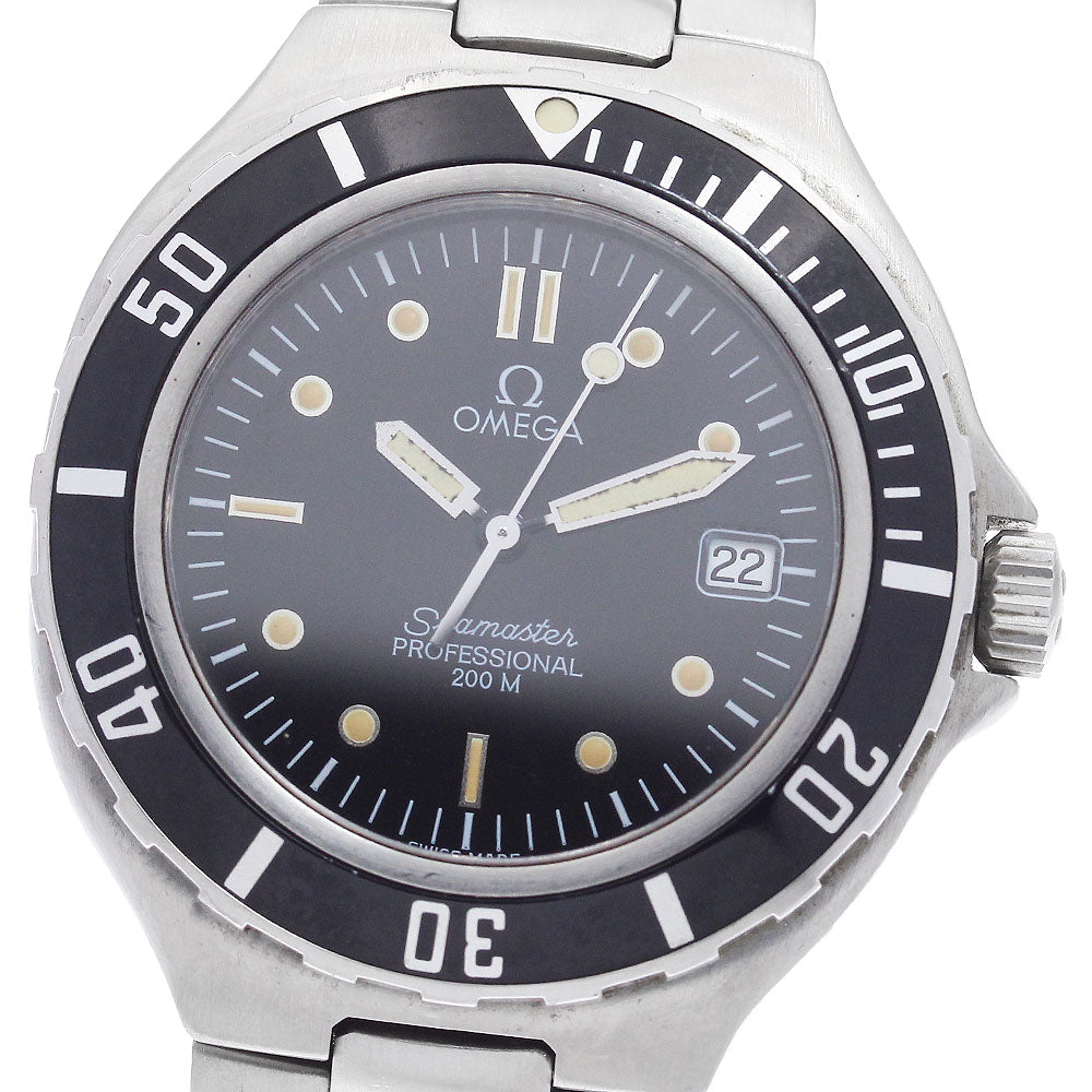 OMEGA Seamaster200 Date black Dial Quartz Men's Watch_897421