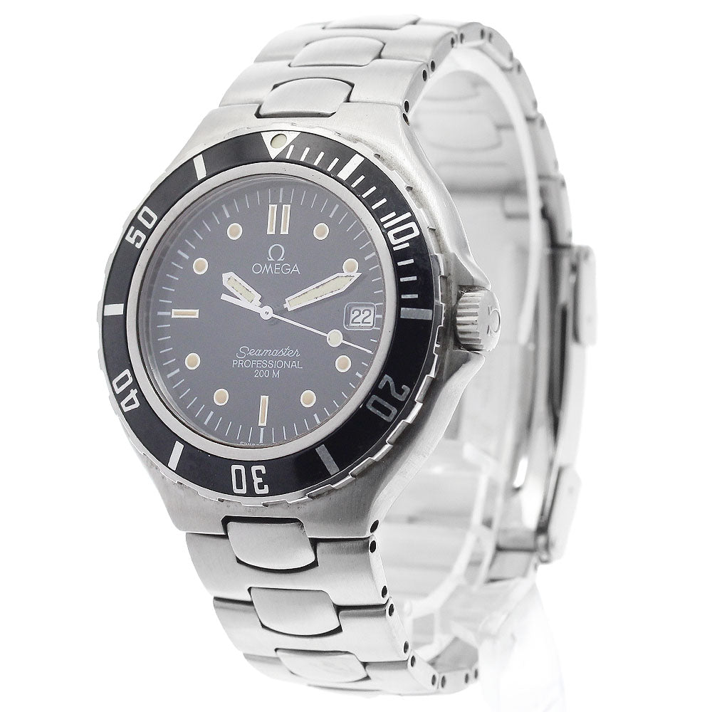 OMEGA Seamaster200 Date black Dial Quartz Men's Watch_897421