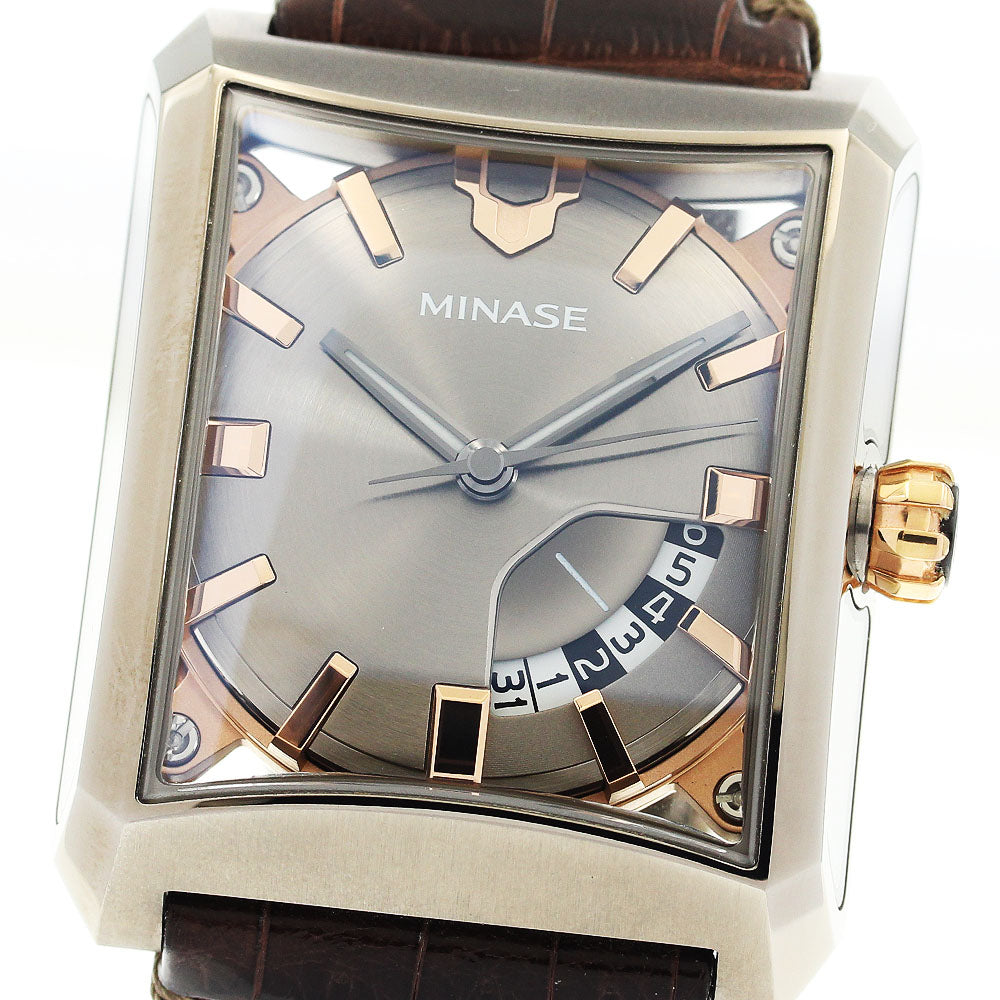 MINASE Hiz Series Five Windows VM03-L01B Date bronze Dial Automatic Men's Watch_897427