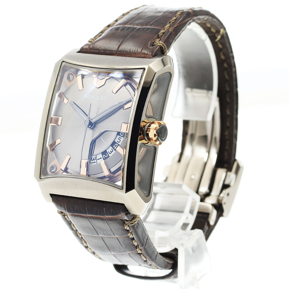 MINASE Hiz Series Five Windows VM03-L01B Date bronze Dial Automatic Men's Watch_897427