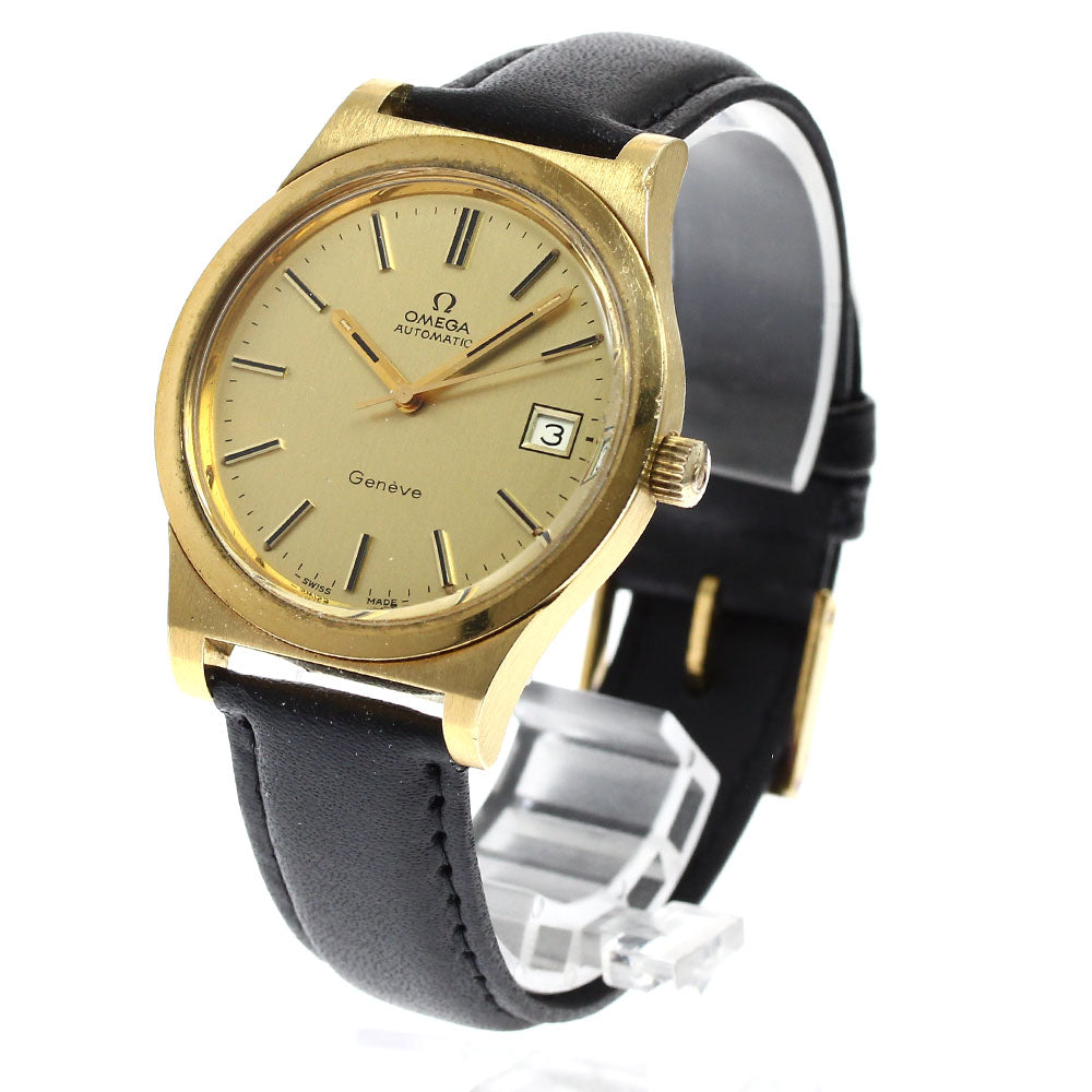 OMEGA Geneve 166.0168 Date Cal.1012 Gold Dial Automatic Men's Watch_897430