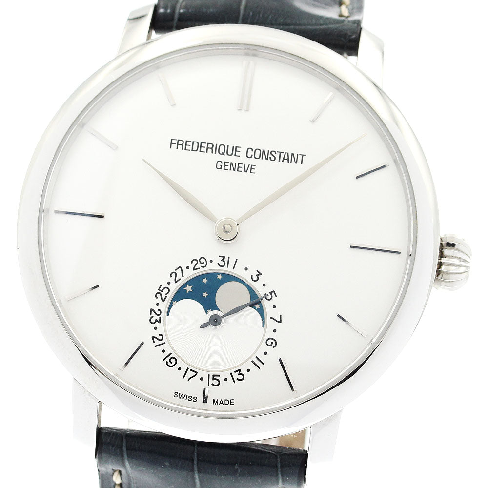 FREDERIQUE CONSTANT Slim line FC703S3S6 Moon phase white Dial Automatic Men's Watch_897436