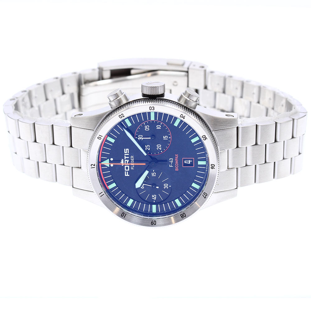 FORTIS Flieger F424.0004 F-43 Date Chronograph Automatic Men's Watch_897441