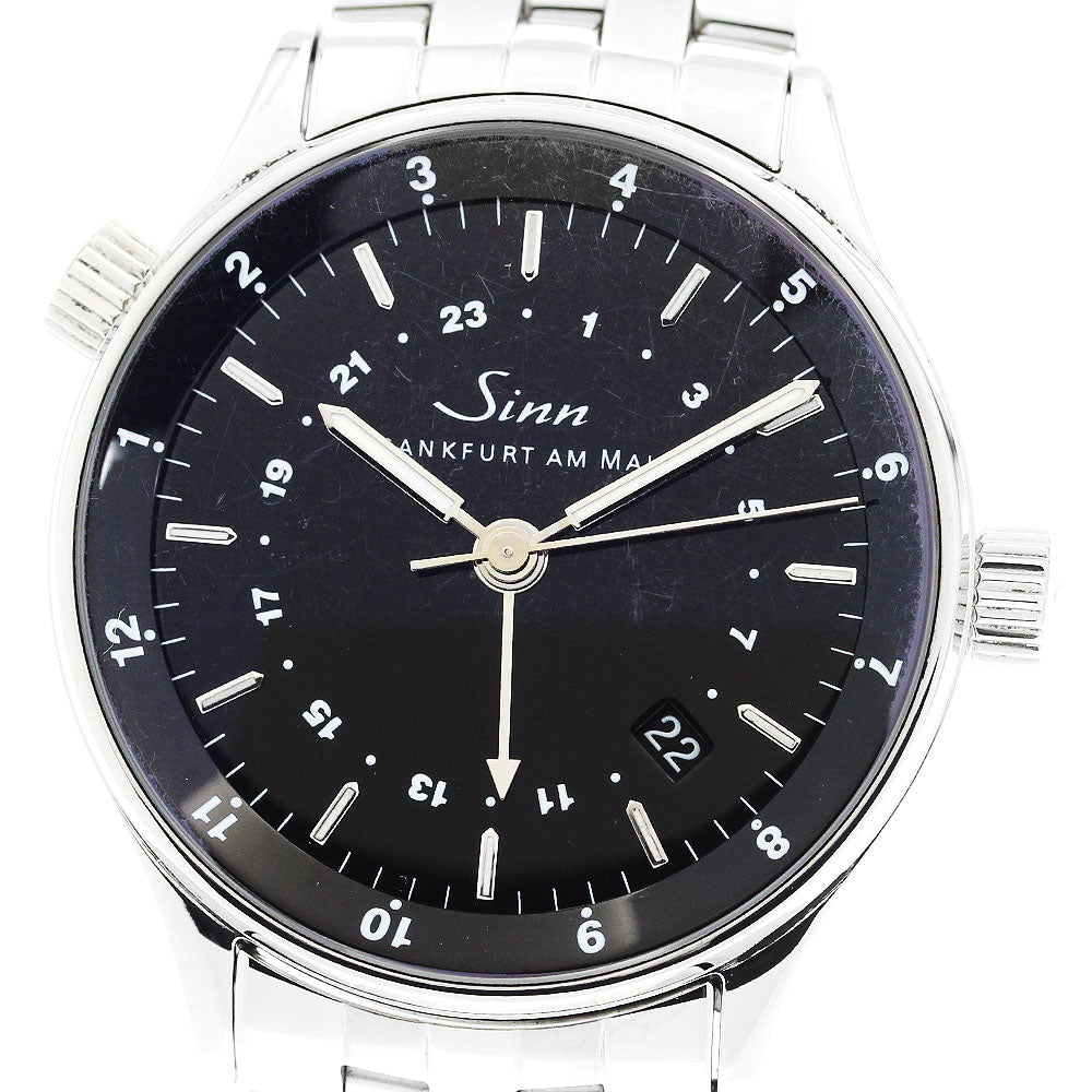Sinn Financial Watch 6060 Date Dual Time black Dial Automatic Men's Watch_897443