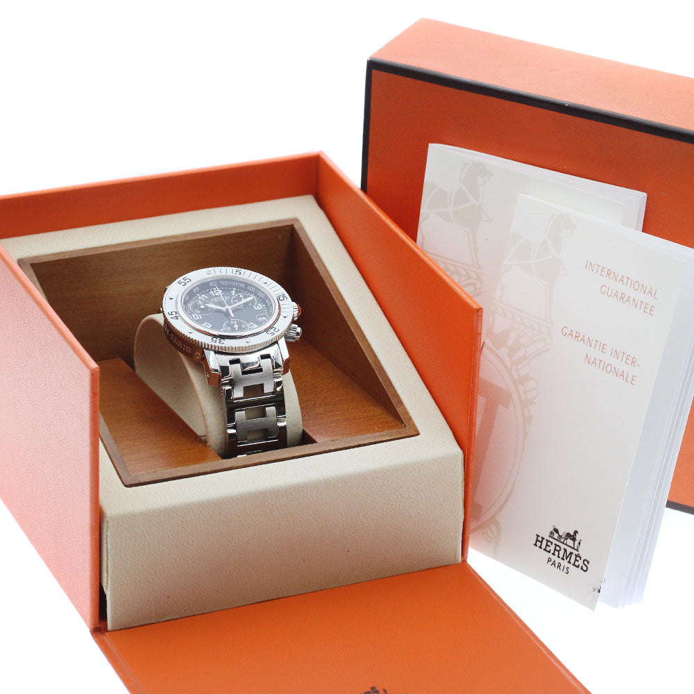 HERMES Clipper diver CL2.310 Chronograph black Dial Quartz Ladies Watch_897449