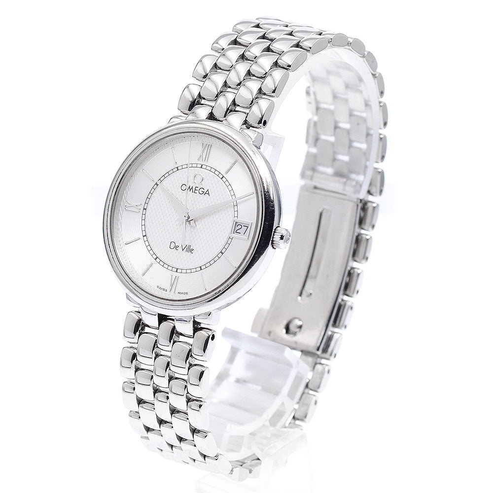OMEGA De Ville Prestige 7514.31 Date Silva Dial Quartz Men's Watch_897450