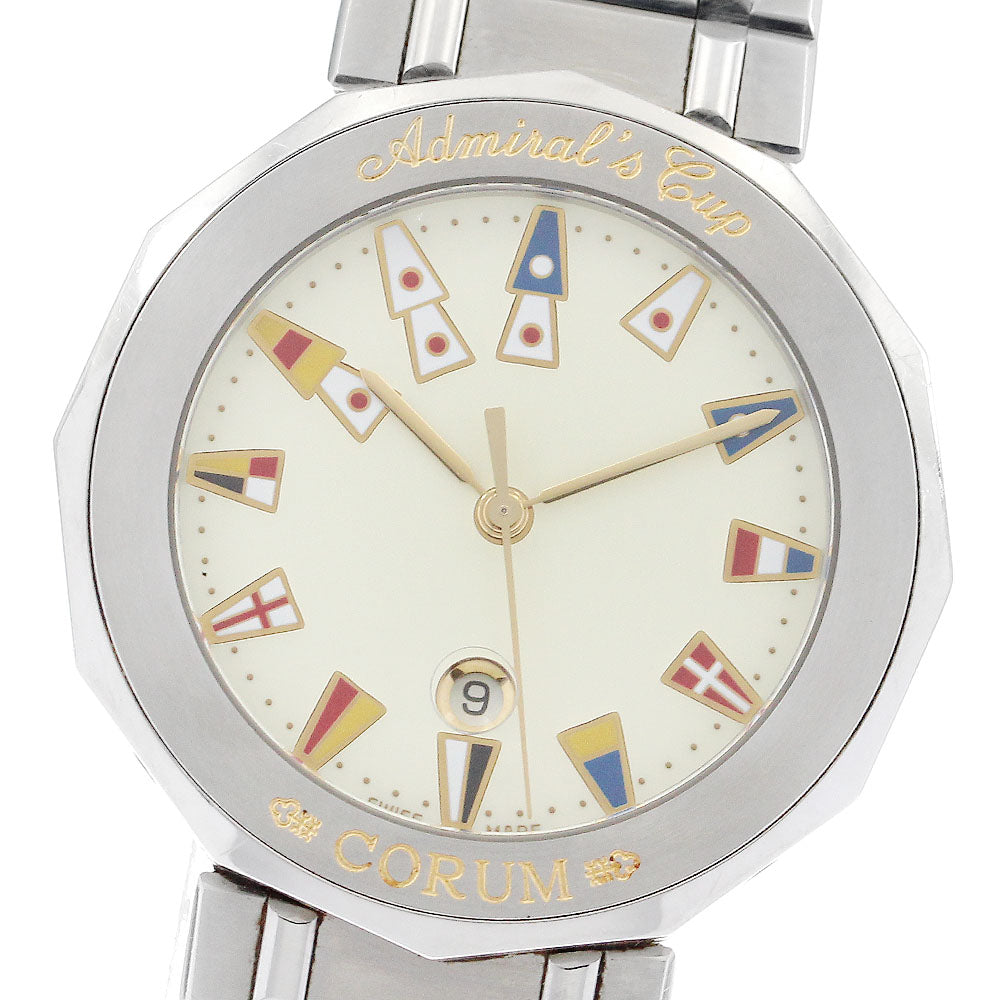 CORUM Admirals cup 99.810.20 Date beige Dial Quartz Men's Watch_897461