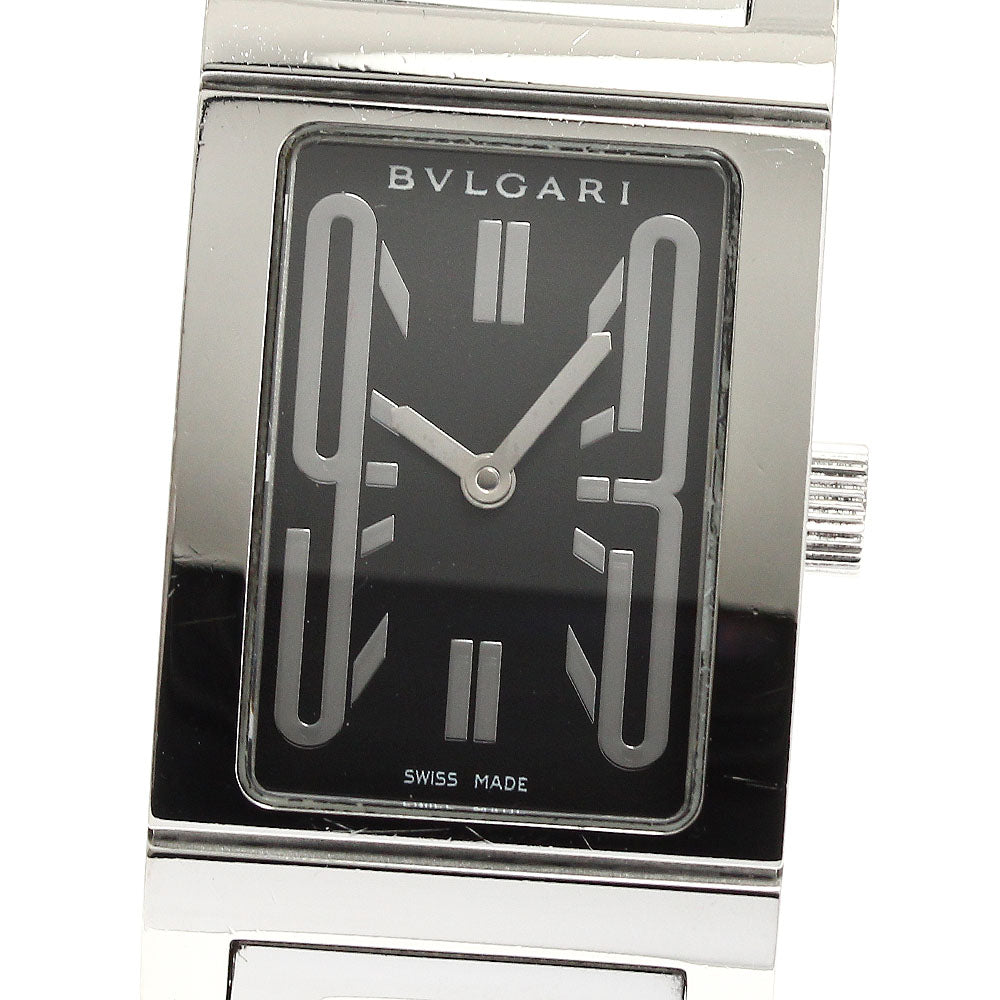 BVLGARI Rettangolo RT39S black Dial Quartz Ladies Watch_897465