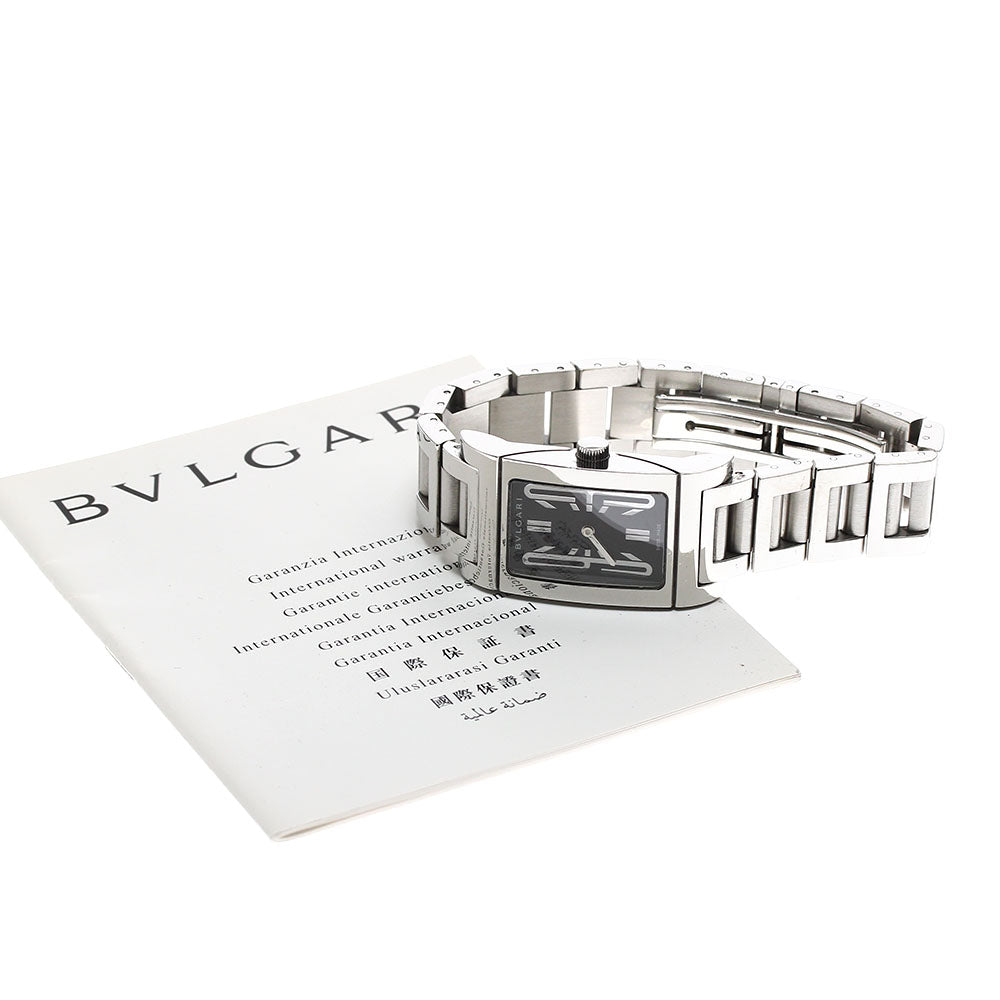 BVLGARI Rettangolo RT39S black Dial Quartz Ladies Watch_897465