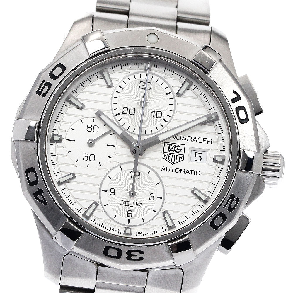 TAG HEUER Aqua racer CAP2111-0 Chronograph Silver Dial Automatic Men's_897472